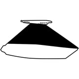 Yamaha Boat T-Top Mooring Cover - 252 FSH SPT  255 FSH  SPT E  255 FSH SPT H - Black - 2021-2024 - MAR-25FSH-MC-21