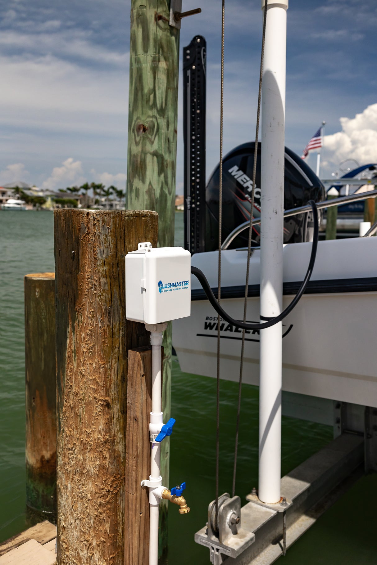 Flushmaster 2-Outlet Outboard Engine Flushing System with Four 12-Foot Hoses - FM2012