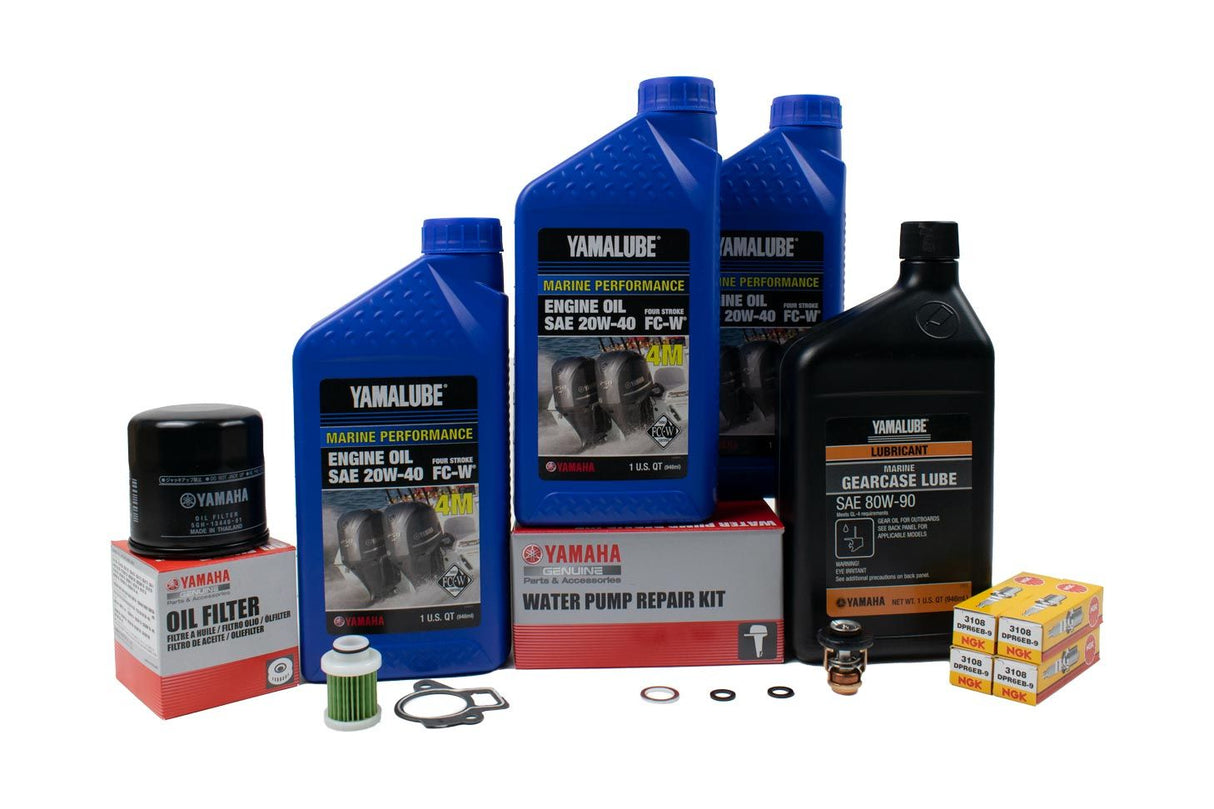 Yamaha F60 300 Hour Service Maintenance Kit - Yamalube 20W-40 - 2006-2020