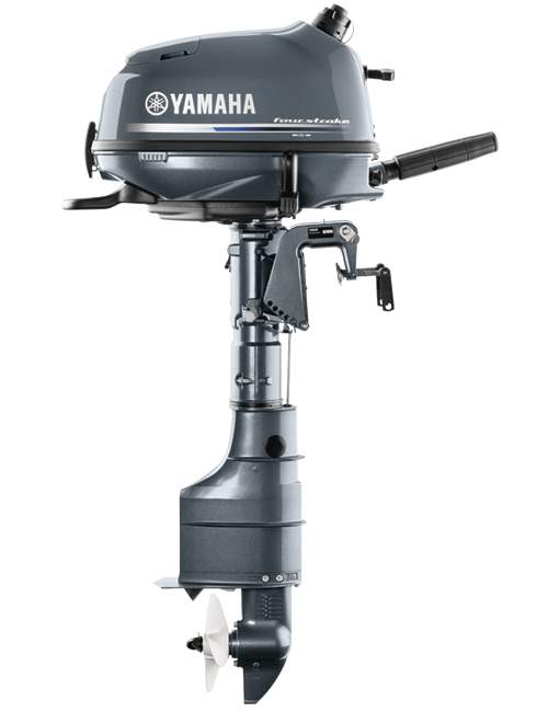 Yamaha F6LMHA Outboard - 20-Inch Shaft | Tiller Handle | Manual Start | Manual Tilt | Gray