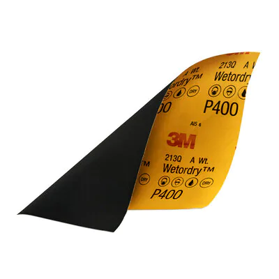 3M - Wetordry Sandpaper - 400 Grit - 9 inch x 11 inch - 5 Pack - 32038