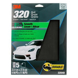 3M MARINE - IMPERIAL WET OR DRY PAPER SHEETS - 320 Grit - 9 inch x 11 inch - 5 per pack - 32040