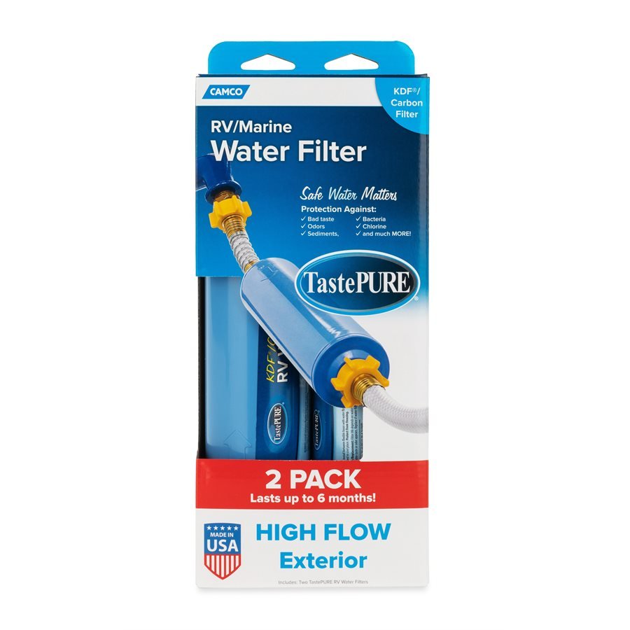 Camco Marine - Tastepure Kdf Water Filter - Replaces P/n 117-40045 Rvx -  2-Pack - 40045