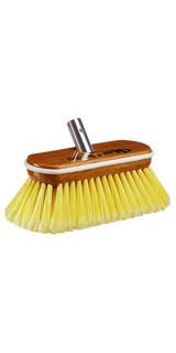 Starbrite - Premium Wash Brush - Synthetic Wood Block w/Bumper - Yellow - Soft - 8" - 40170