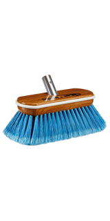 Starbrite - Premium Wash Brush - Synthetic Wood Block w/Bumper - Blue - Medium - 8" - 40171