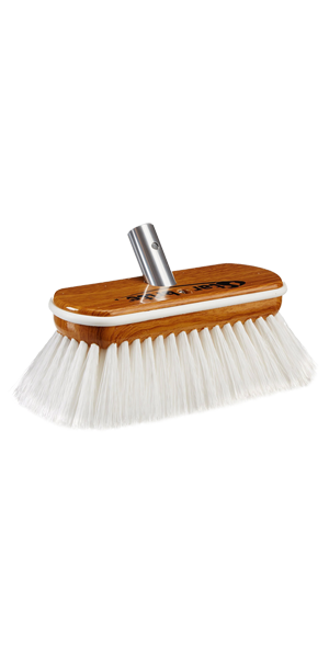 Starbrite - Premium Wash Brush - Synthetic Wood Block w/Bumper - White - Hard - 8" - 40172