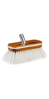 Starbrite - Premium Wash Brush - Synthetic Wood Block w/Bumper - White - Hard - 8" - 40172