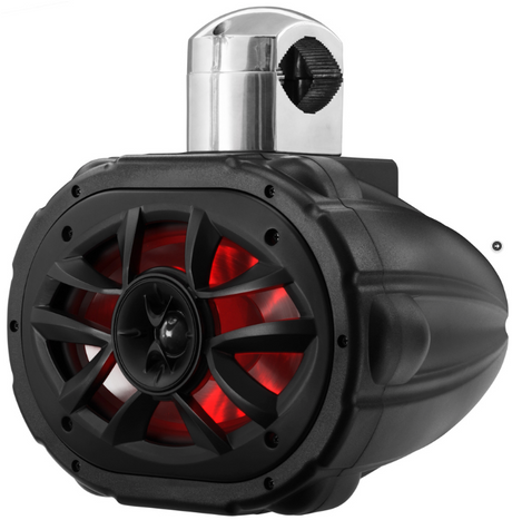Boss Audio - MRWT69RGB 6" x 9" Waketower Speaker with RGB LED Lights - Black - MRWT69RGB