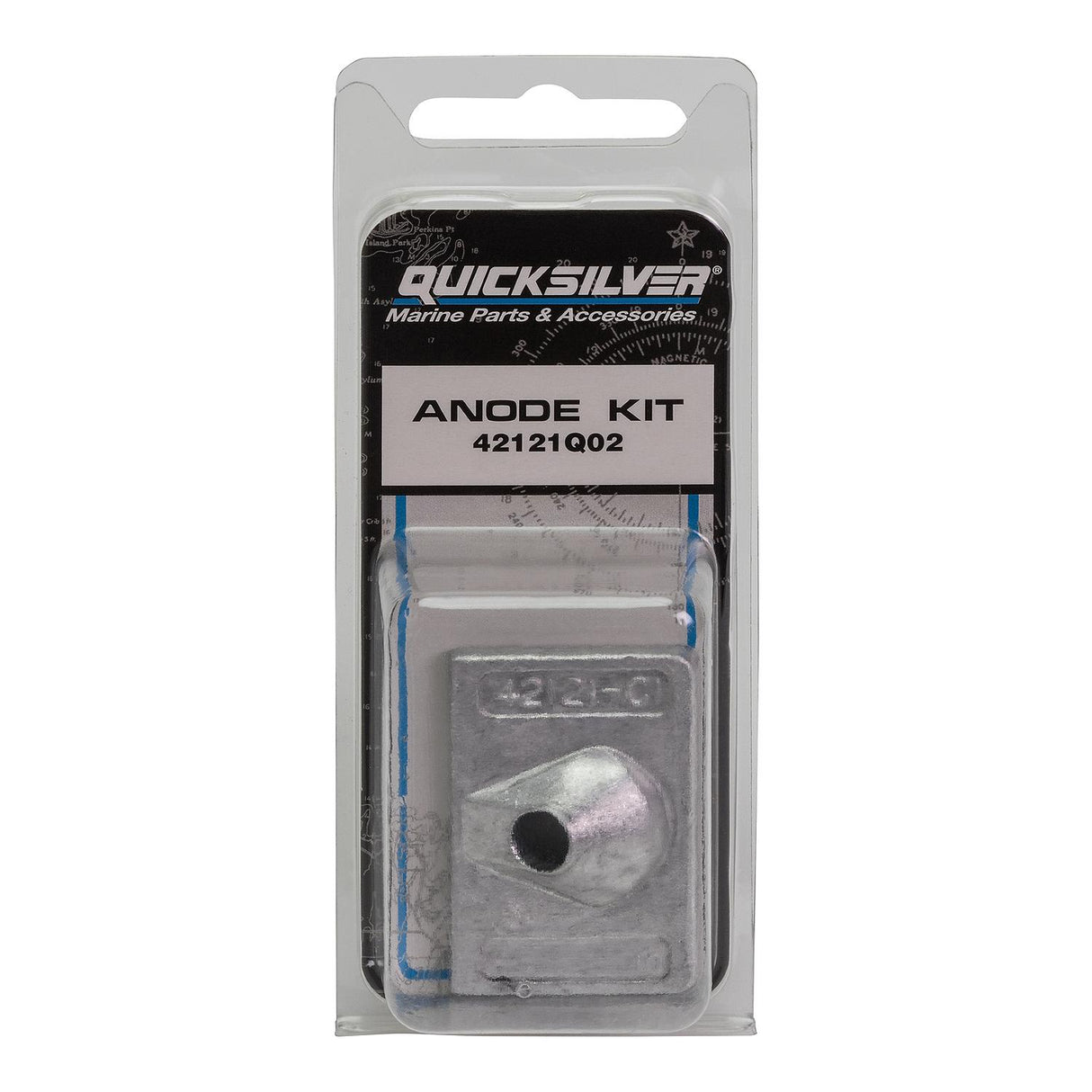 Mercury Quicksilver - 42121Q02 Outboard Aluminum Anode Kit - Fits 6 - 8 - 9.9 - 13.5 - 15 HP - XR10 - 10 Marathon - 10 Seapro - 10 Viking