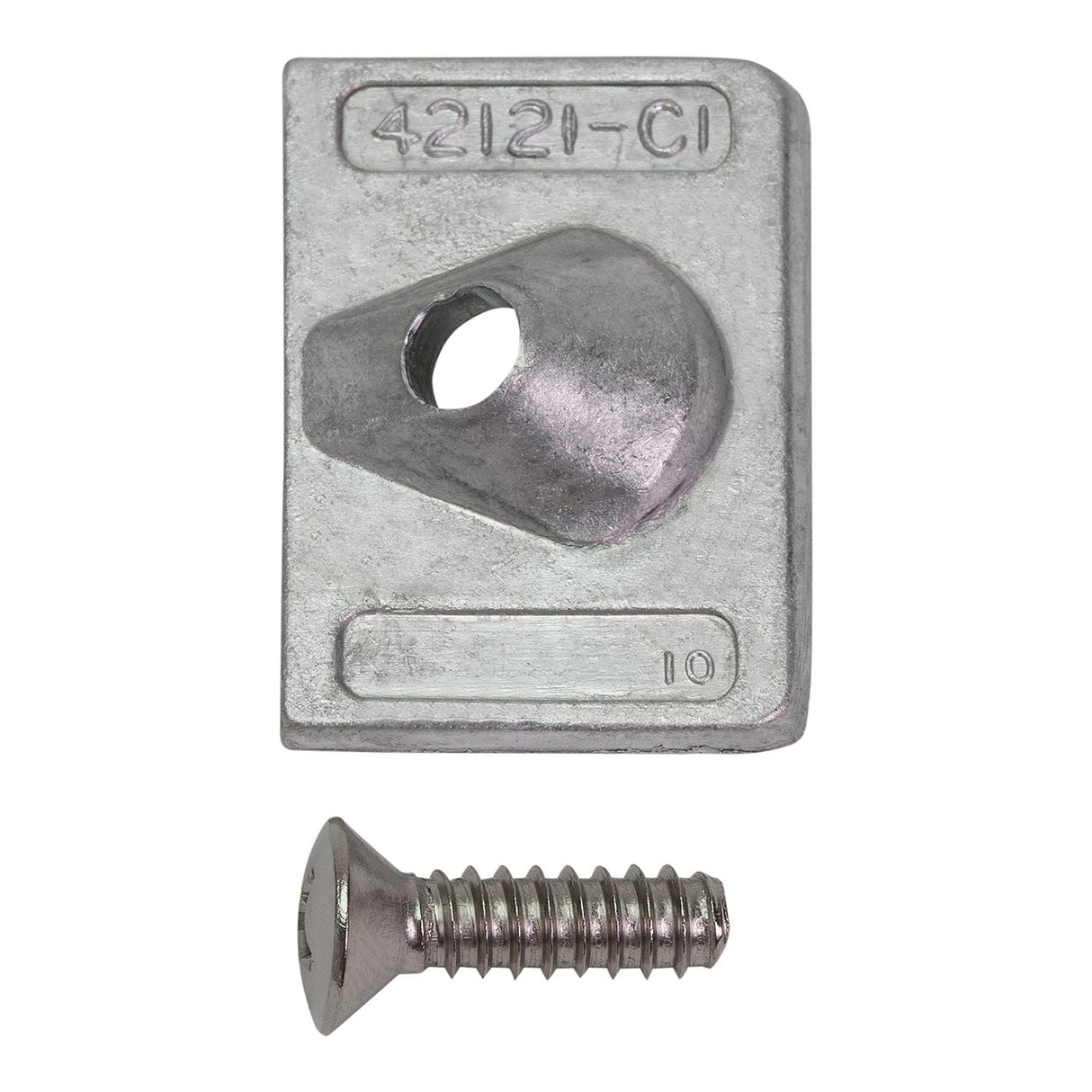 Mercury Quicksilver - 42121Q02 Outboard Aluminum Anode Kit - Fits 6 - 8 - 9.9 - 13.5 - 15 HP - XR10 - 10 Marathon - 10 Seapro - 10 Viking