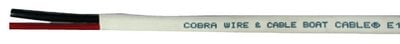 Cobra Wire & Cable - Tinned Copper Flat Duplex Wire, 500' 14/2 Awg White Jacket - B7W14T21500FT