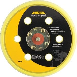 Mirka - 6"-5MM Grip Faced Soft Vacuum Backup Pad - 106SGV