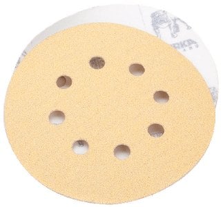 Mirka Abrasives - Gold 6" 6-hole Vac Disc, 120g - 23624120