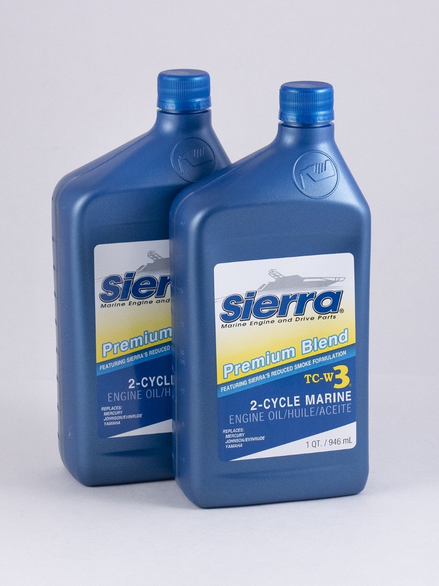 Sierra - Blue Premium TC-W3 2 Stroke Marine Engine Oil - 32 oz. - 2 Pack - 1895002