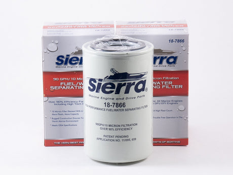 Sierra 7866 Fuel Water Separating Filter - Replaces Yamaha MAR-FUELF-IL-TR - 2 Pack