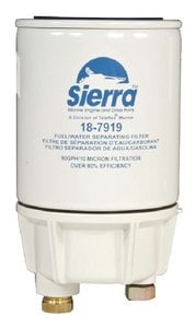 Sierra - Fuel/Water Separator Element w/Metal Collection Bowl - 7929