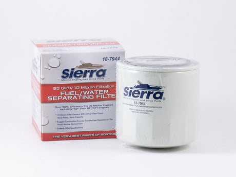 Sierra 7944 Short Fuel Water Separator - Replaces Mercury 35-802893Q