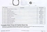 Mercury Quicksilver - Water Impeller Repair Kit - Fits Various Engines and Drives - See Description for Applications - 47-8M0100526