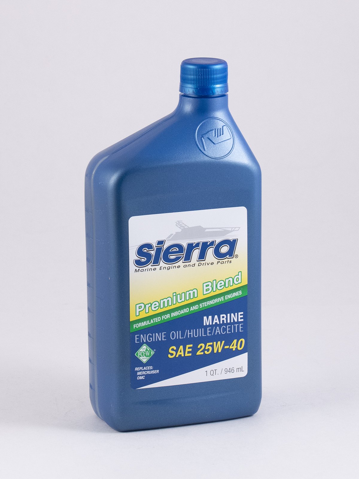 Sierra - SAE 25W-40 FC-W 4 Stroke Marine Engine Oil - Quart - 94002