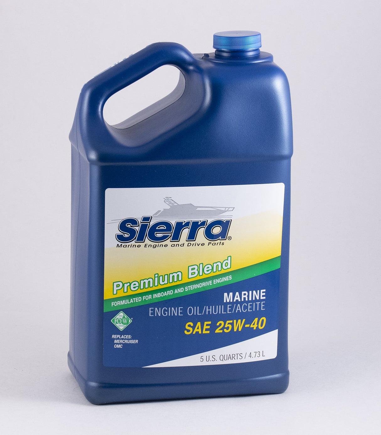 Sierra - SAE 25W-40 FC-W 4 Stroke Marine Engine Oil - 5 Quart - 94004