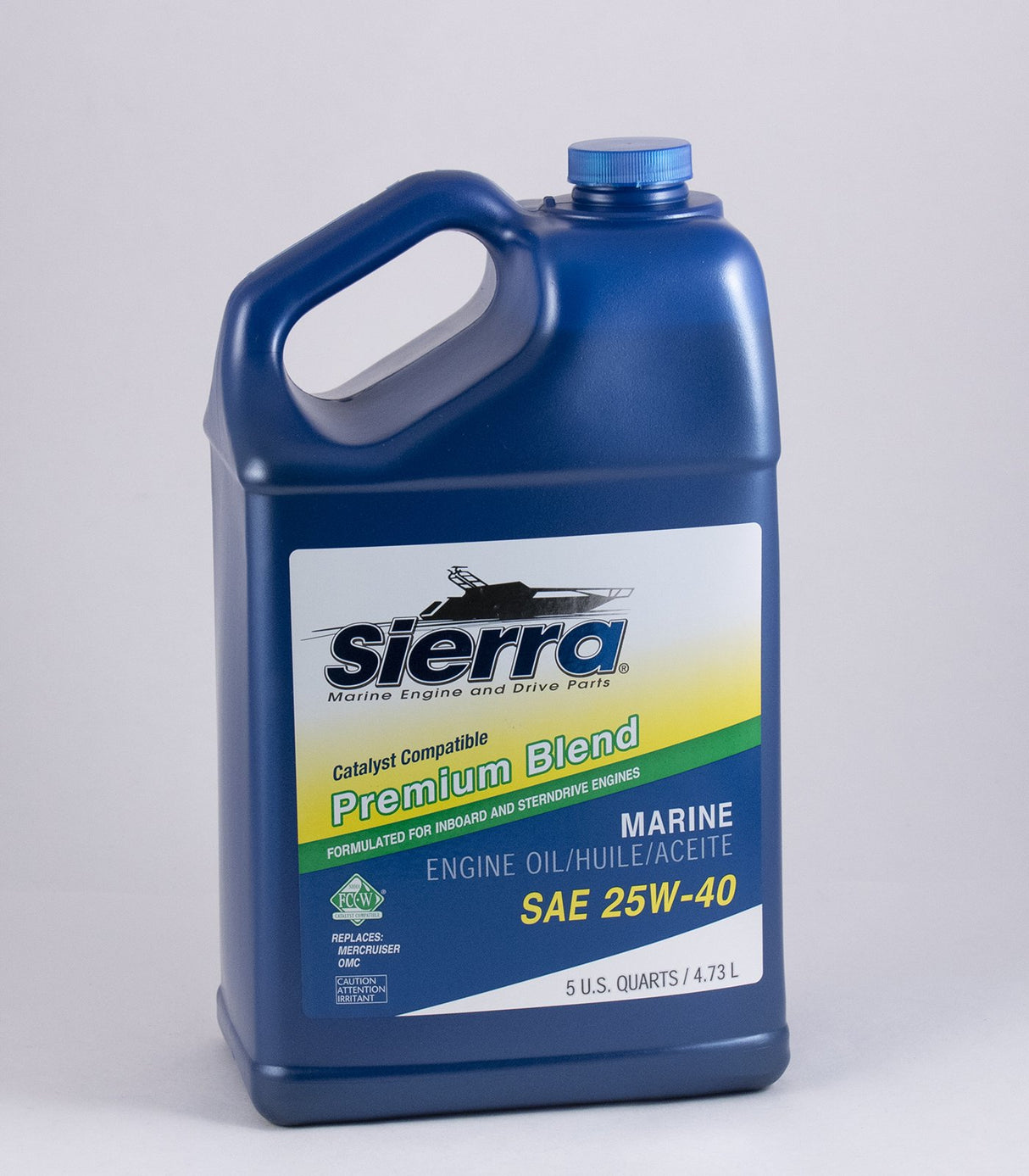 Sierra - 25W40 FCW 4-Cycle Stern Drive Engine Oil - 5 Quart - 9400CAT4