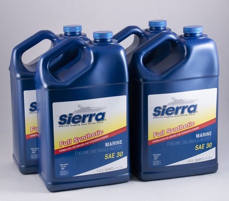Sierra - SAE 30 Full Synthetic Marine Engine Oil - 5 Quart - 4 Pack - 94104