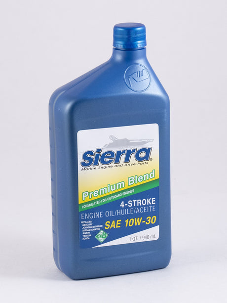 Sierra - SAE 10W-30 FCW 4 Stroke Outboard Marine Engine Oil - Quart - 94202