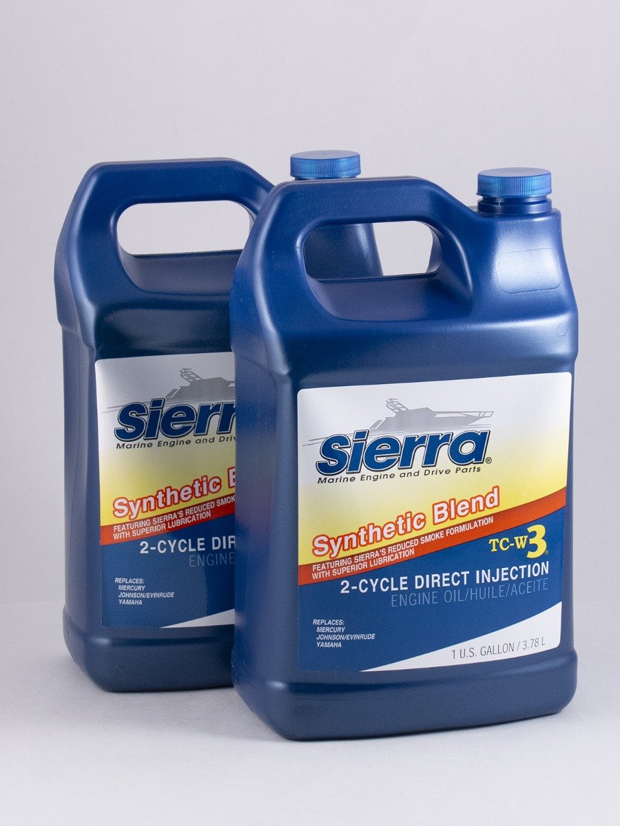 Sierra - TC-W3 Direct Injection 2-Stroke Marine Oil - Synthetic Blend - Gallon - 2 Pack - 95303