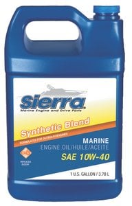 Sierra - 10W40 FCW 4-Cycle Outboard Synthetic Blend Oil - Gallon - 95513