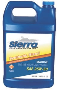 Sierra - 25W50 FCW 4-Cycle Outboard Synthetic Blend Oil - 4 Liter - 95523