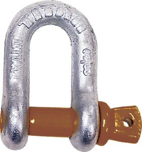 Titan Marine Chain - Hot Galvanized D Shackle - 1/4" - 10319062