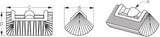 Sea-Dog - ANGLED 3-SIDED BRISTLE BRUSH - 4910811