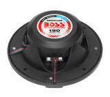 Boss Audio - MRGB55B 5.25" Marine Speakers with RGB Lighting - Black - MRGB55B