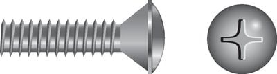 Seachoice - Phillips Machine Oval Head Screw, 5/16"-18 X 2-1/2" - 00417