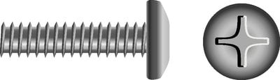 Seachoice - Phillips Machine Pan Head Screw. 6-32 X 1/2" - 00437