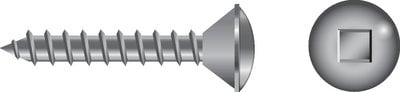 Seachoice - Square Oval Head Tapping Screw, #6 X 1/2" - 01118