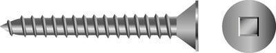 Seachoice - Square Flat Head Tapping Screw, #8 X 2" - 01149