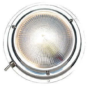 Seachoice - Polished Stainless Steel Bright White Dome Light - 06621