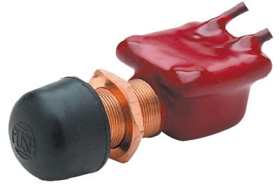 Seachoice - 2 Position Push Button Switch With Plasticized Body, Off/mom. On - 11761