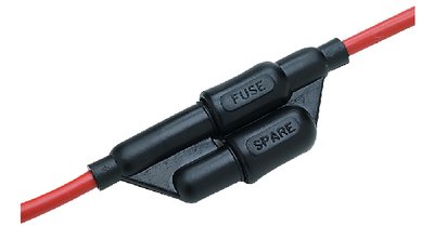 Seachoice - Watertight In-line Fuse Holder With Spare (2 Fuses Included) - 12701