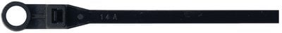 Seachoice - Cable Ties With Mounting Hole, Uv Black - 14171