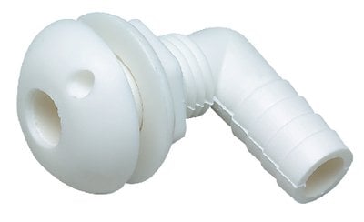 Seachoice - 90 Degree Plastic Thru-hull, White - 18061