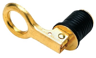 Sea Choice - Drain Plug - 1 Snap Lock - Brass - Bucket of 50- 18820