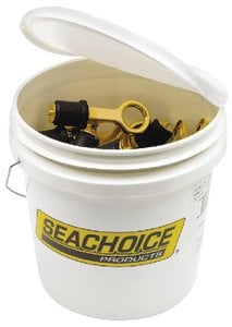 Sea Choice - Drain Plug - 1 Snap Lock - Brass - Bucket of 50- 18820