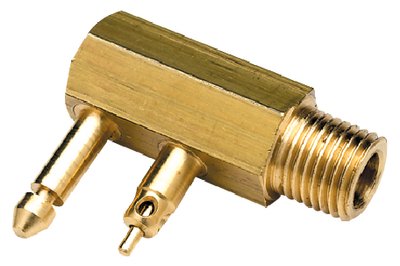 Seachoice - Deluxe Fuel Connector For OMC (Johnson/Evinrude) - Brass - Male Tank Fitting - 1/4" Npt - 20511