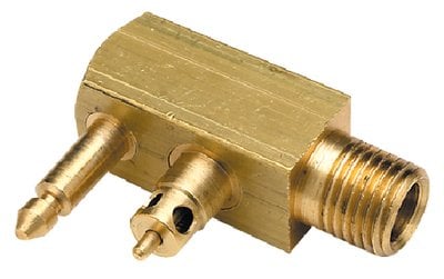 Seachoice - Deluxe Fuel Connector For Yamaha/Mercury/Mariner - Brass - Male Tank - 1/4" Npt - 20651