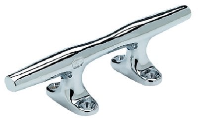 Seachoice - Chrome Plated Zinc Hollow Base Cleat - 4" L x 3/4" H - 30481