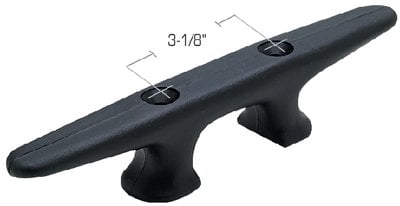 Seachoice - Black Plastic Cleat - 10" - 30861