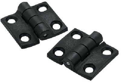 Seachoice - Butt Hinge - Black Nylon - 1-1/2" X 1-3/8"' - Pair - 33891