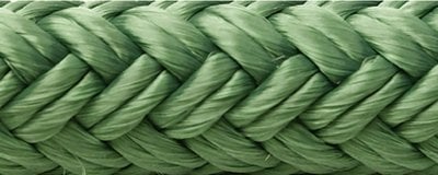 Seachoice - Double Braid Nylon Dock Line 1/2" x 15' - 39701 FOREST GREEN